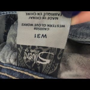 Silver Denim Shorts $12